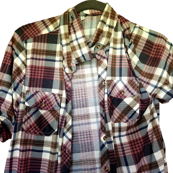 Short sleeve with ties button-up - Picture 2 of 2